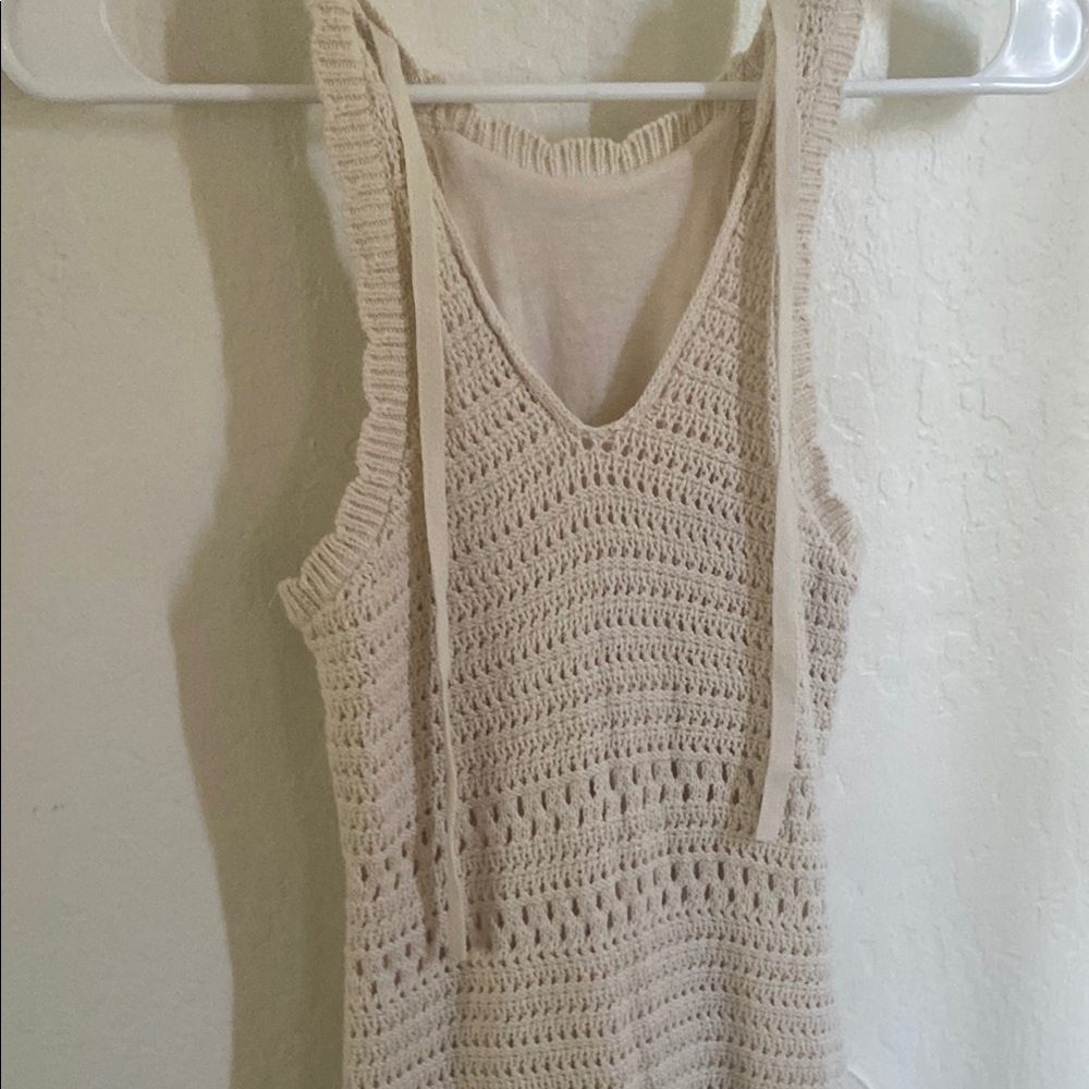Arizona Jean Company Cream Maxi Dress